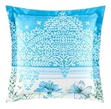 Die hochwertige Satin Kissenhülle der italienischen Premiummarke Bassetti besteht aus 100% reinem Baumwollsatin (110 Fäden pro cm²) und besticht durch ihr geschmackvolles Muster