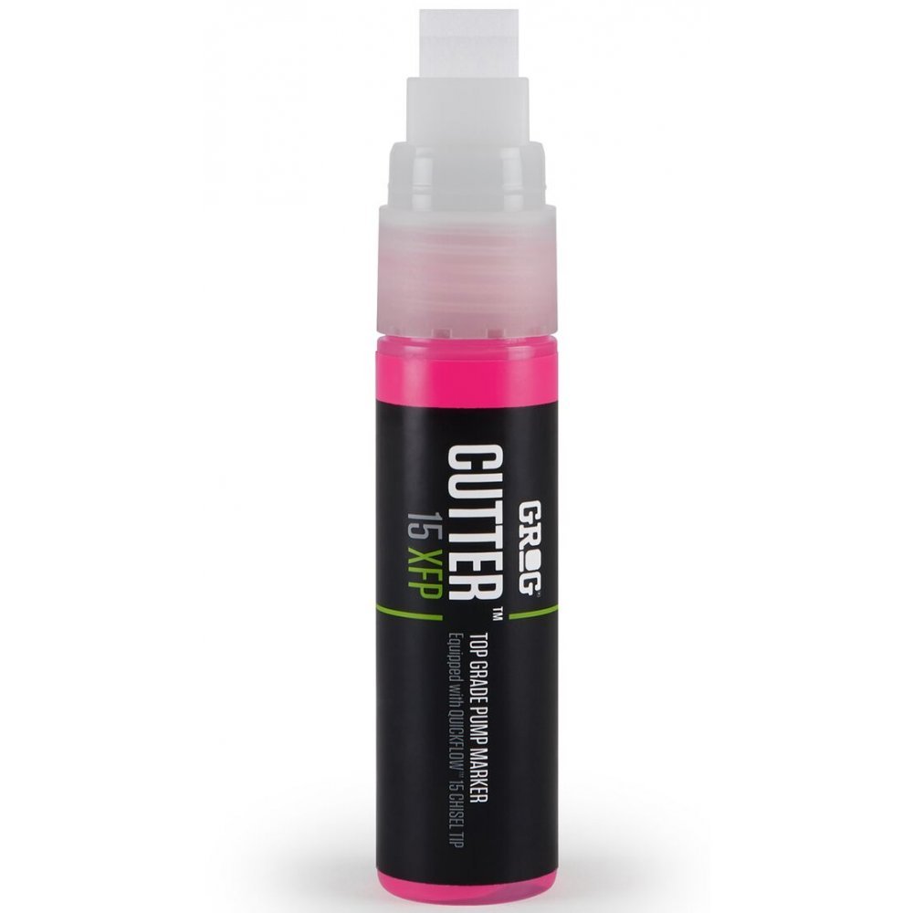 Grog Cutter 15 XFP - 15mm Xtra Flow Paint Marker Pen - Supplied By Graff-City (Death Black)