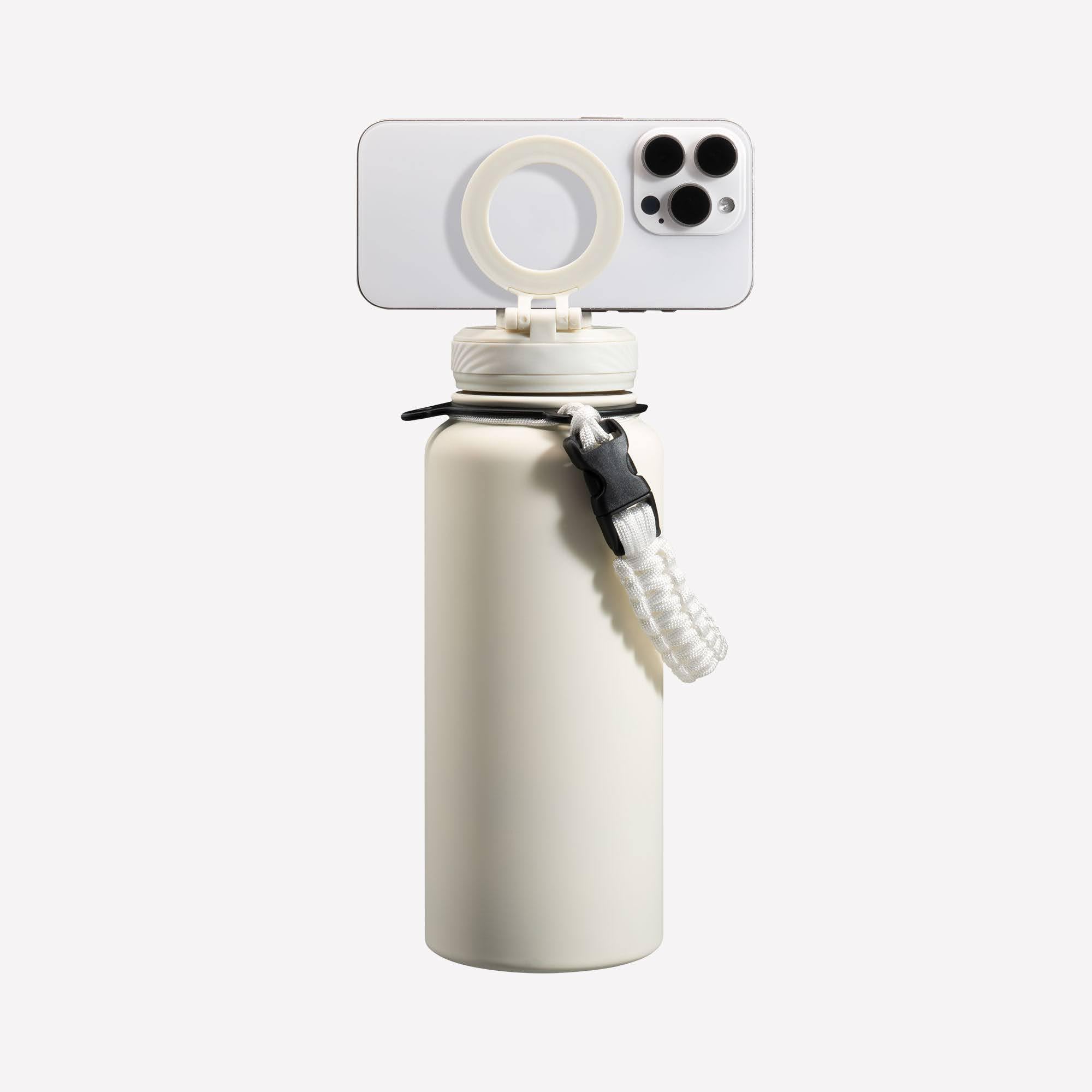 ZTAR Insulated Stainless Steel Water Bottle Compatible with Magsafe usable as Tripod Leak-Proof Keeps Drinks cool or warm
