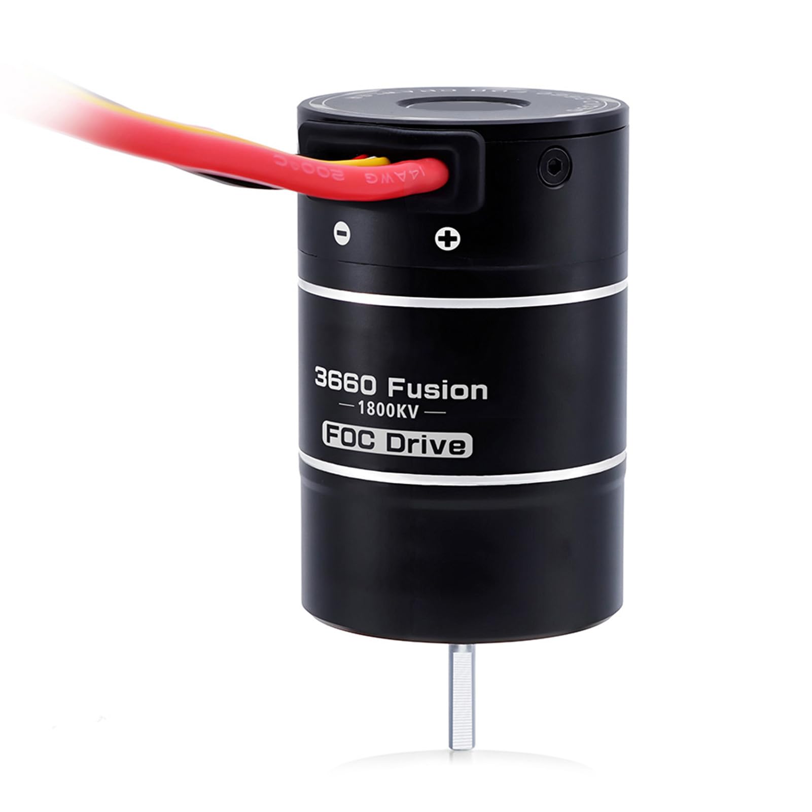 Focket Silnik Bezszczotkowy 3660 1800KV z Regulatorem 40A ESC, Czujnik FOC | Odporny na deszcz silnik łodzi RC, wbudowany enkoder magnetyczny, programowalny dla gąsienicy 1/10, 6,0 V/7,4 V/8,4 V BEC