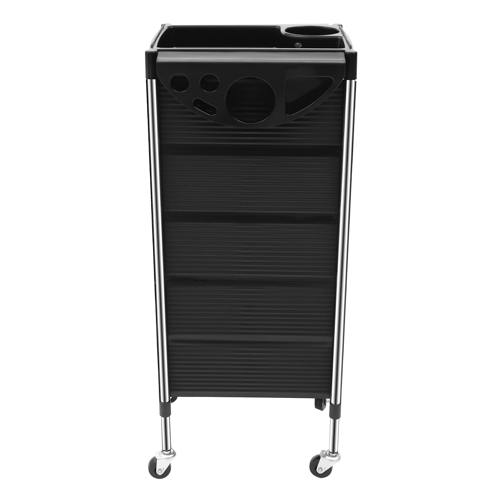 Carrello da parrucchiere con 5 cassetti scorrevoli a due vie, carrello da lavoro, carrello da salone, beauty salon, trolley, parrucchiere, carrello per saloni di bellezza, parrucchieri