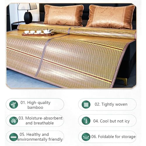 Almohadilla refrescante de bambú para colchón de 90x190 cm ajustable 3