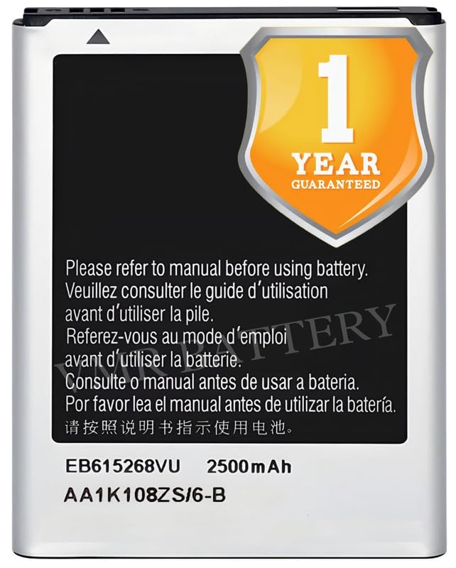 Image of Original EB615268VU Battery Compatible for Samsung Galaxy Note (Note 1) GT-N7000 I9220 - (2500mAh) - 1 Year Warranty K7