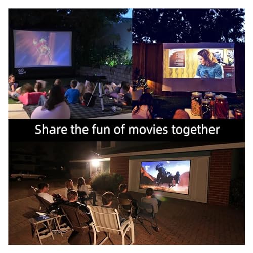 Pantalla de proyeccion de 100 pulgadas ideal para noches de cine en familia en el salon 2