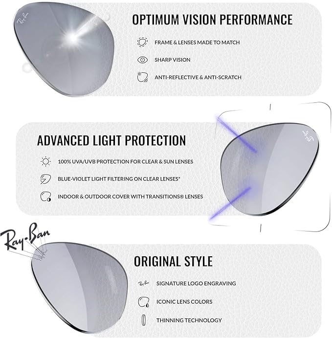 Image of Ray-Ban RB2205 BILL ONE Square-Round Shaped Sunglasses for Men & Women with Official RAYBAN Eyewear Kit
