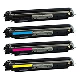 Qualitätsprodukt Eurotone 4X Rebuilt Toner Remanufactured Compatible pour HP CLJ CP 1025 CP1025 CE310A-313A 126A HP Laserjet CP1025 Color CP1025NW Color HP Laserjet...