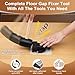 Feekoon Heavy Duty Floor Gap Fixer Tool, Metal Panel Installation with Rubber Mallet & 5pcs Sticky Pads & Vacuum Suction Cup for Wood, Deeper Texture Vinyl, Laminate Floor, Flooring Gap Repair Kit