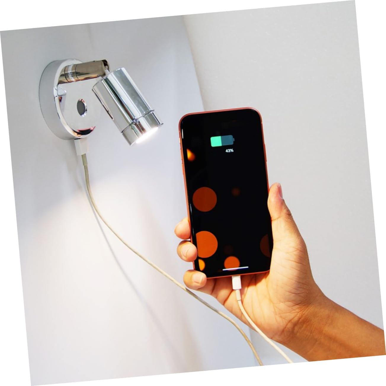 TEHAUX Durable USB Charging Multifunctional Reading Light Compact LED Lamp with Touch Switch for Rv Office and Home Use Eye Caring Design with Low Power Consumption