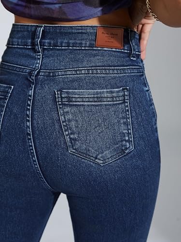 Image of Miss Chase Women's Skinny Fit High Rise Regular Length Denim Stretchable Jeans