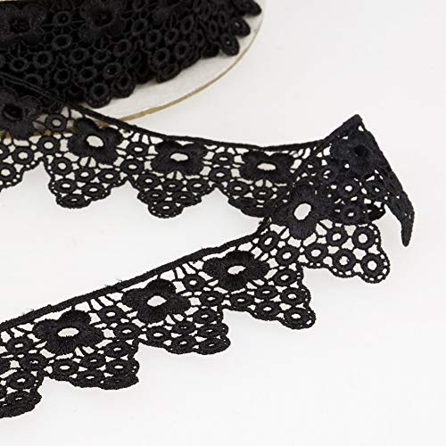 Dentelle noire Guipure au mètre pour réparer vos vêtements