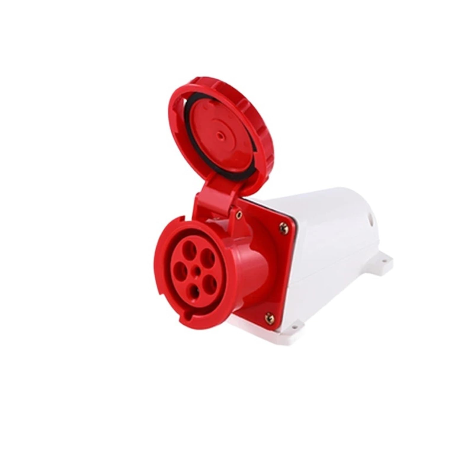 Wasserdichter Industriestecker, 3-polig, 4-polig, 5-polig, staubdicht, IP67, männlich und weiblich, 63 A, 125 A, montierte Industriesteckdose, 380 V, 415(5P63A Wall Mounted)