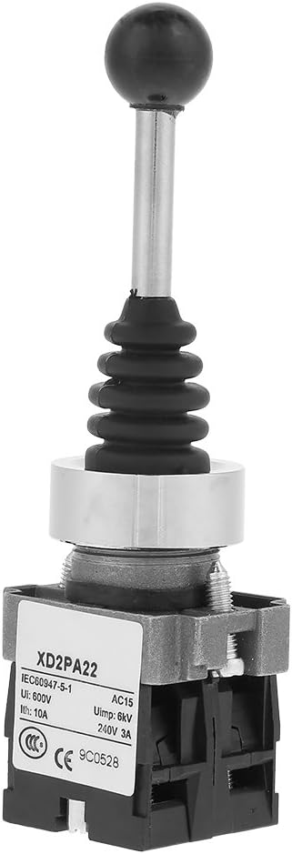 Joystick Momentary Switch 2NO 2-Posi??es Spring Return Momentaneo Monolever Joy Stick Replaces??o Switch for XD2PA22CR Mounting Hole Diameter 22MM