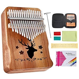 Kalimba 17 Clés Pouce Piano, Portable Doigt Piano Instrument de Musique, Bois Africain de Haute Qualité, Kalimba… - Les Beatles, Paul McCartney, John Lennon, RIngo Starr, George Harrison