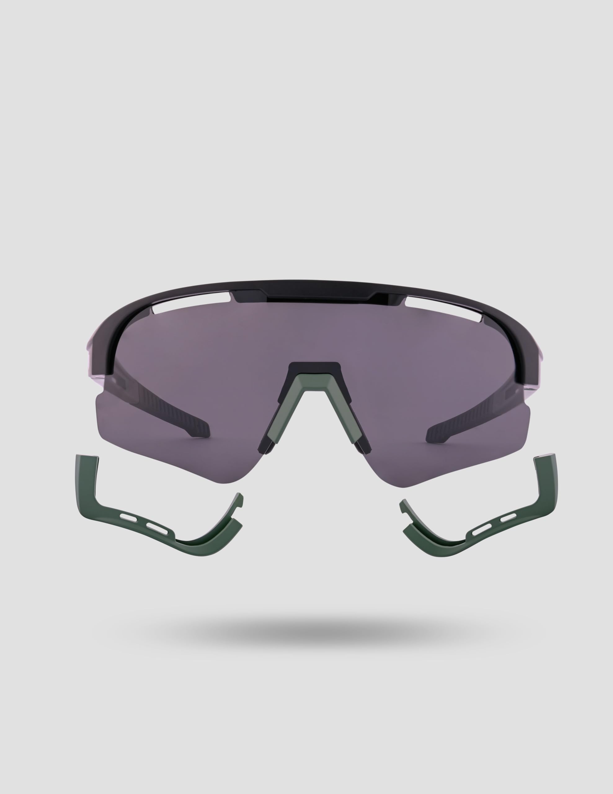 Vision Laufbrille I Polarisierte Sonnenbrille mit UV-Schutz 400 & Formbaren TR90-Bügeln (Premium Running Glasses)