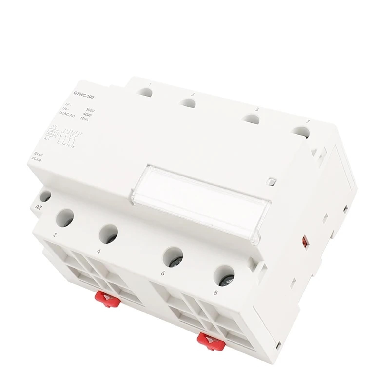 4Pole 100A AC 220V 230V 50/60Hz Haushalt AC Modulare Schütz Schalter Controller Home Hotel verwenden 1Pcs(4P 100A 4NO 230VAC)
