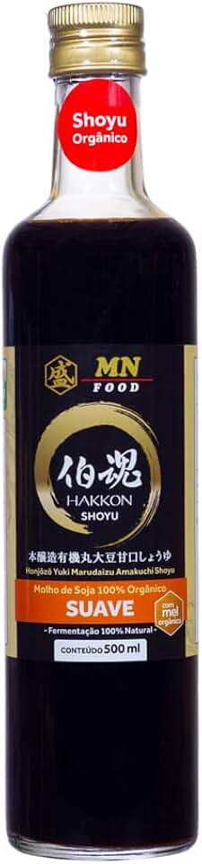 Molho Shoyu Orgânico Suave Mn Food 500ml