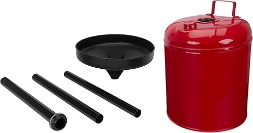 Vista 9 de Performance Tool W4073 - Bandeja de drenaje de aceite resistente de 2.8 cuartos de galón con protector contra salpicaduras y boquilla cónica
