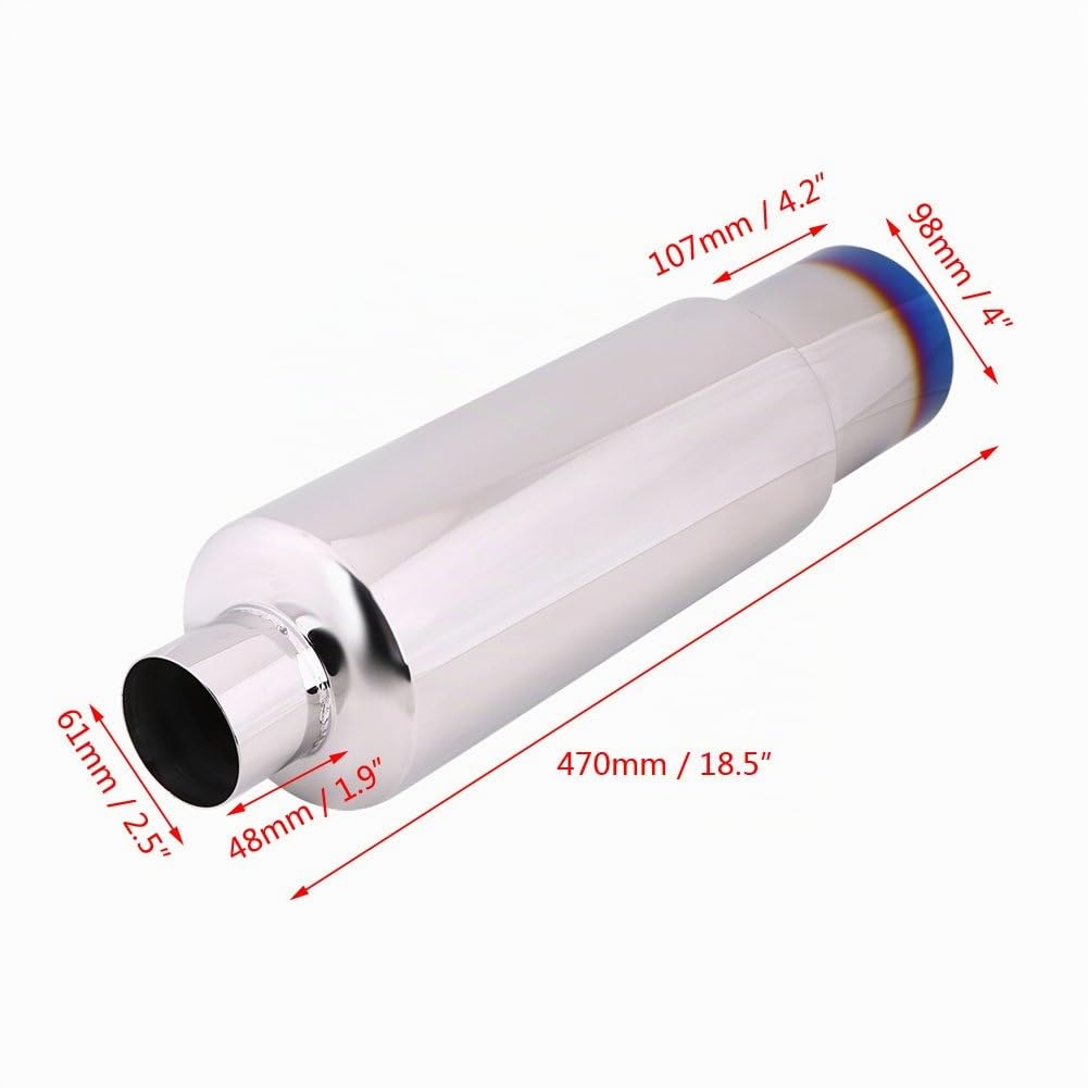 Scarico Auto Universale 90mm Scarico Auto Universale 90mm Scarico Auto Universale 90mm Scarico Auto Universale 90mm Adatto Per Silenziatore Di Coda Del Tubo Di Scarico Tubo Di Scarico Posteriore Pe