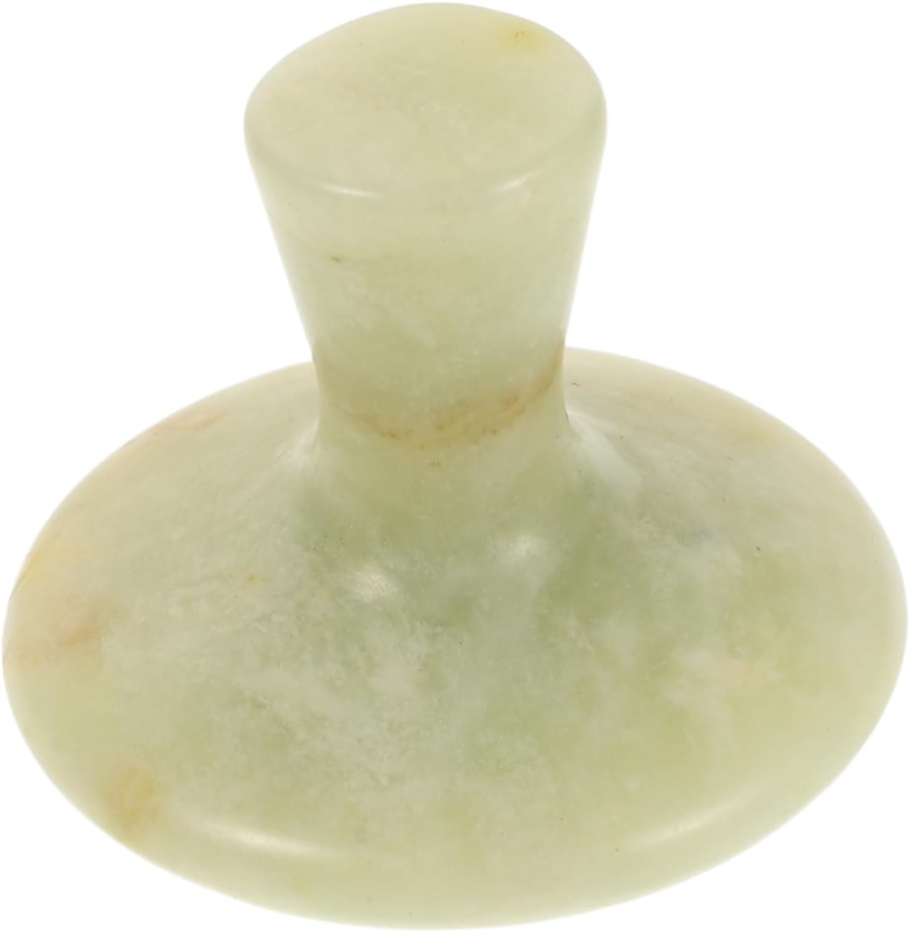 NOLITOY Mushroom Shape Gua Sha Stone for Face Massage 1 Piece Natural Jade Roller Cooling and Relaxing Tool for Women for Skincare and Self-Care