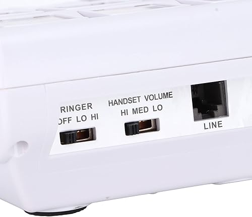 Miniatura 5 de Teléfono con botón grande, imágenes reemplazables con cable, número prealmacenado, para personas mayores con poca memoria