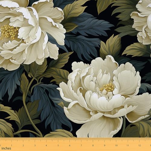 Erosebridal Peony Botanical Fabric
