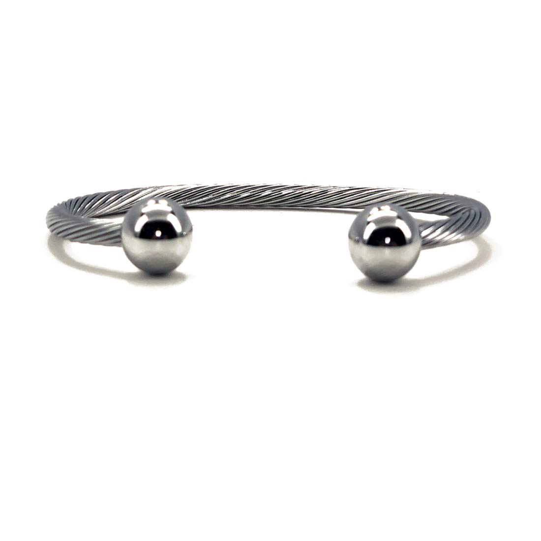 Accents Kingdom Pulsera magnética de acero inoxidable para terapia magnética y curación para artritis y túnel carpiano