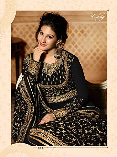 Image of Heni Fashion Ready To Wear Indian /Pakistani Chain Stitched Embroidered Anarkali Suit Anarkali Gown For Women