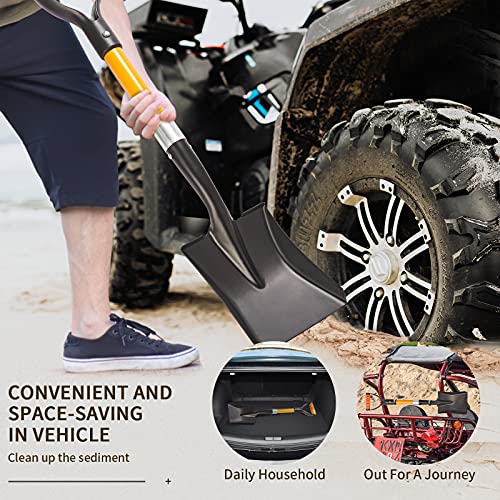 Mini Square Shovel, Kids Beach Shovel ,Shovels For Digging 28-Inch With Fiberglass Handle,Small Garden Shovel, Kids Snow Shovel,Shovels For Gardening With D- Handle Gardening Tools #TOP2