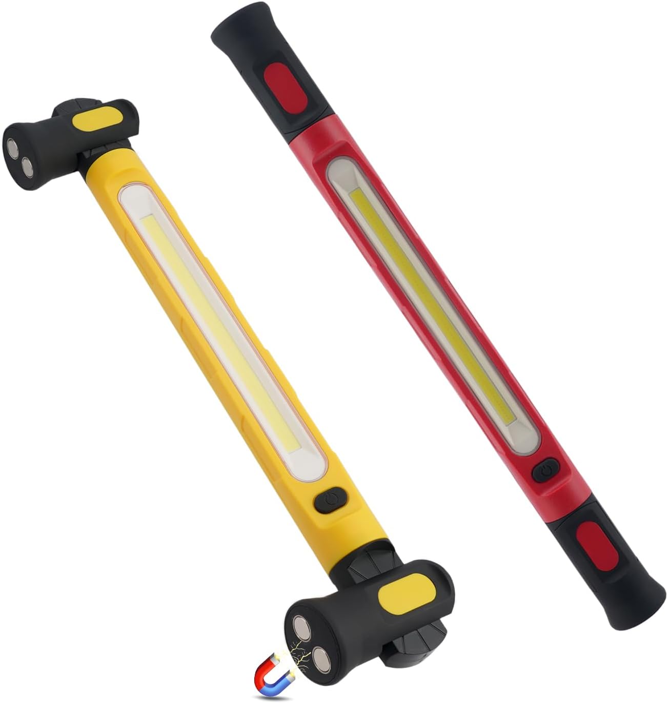 Rechargeable COB Work Light, Up to 2000 Lumens, 5000mAh, Warm/Natural/Cool Light, Magnetic Inspection Light with USB-C for Garage, Mechanic and Auto Repair