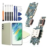 Dock Connector for Samsung Galaxy S21 FE Charging Port Flex Cable Replacement for Samsung Galaxy S21 FE 5G SM-G990U SM-G990U1 USB Charger Dock Board Connector with Repair Tools