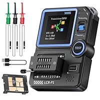 Jadeshay Transistor Tester, LCR-P1 Meter Multifunktionaler Transistor Kondensator Tester SMD Elektronikkomponententester für Kapazitäts-, Widerstands- und Transistortester Bauteiltester