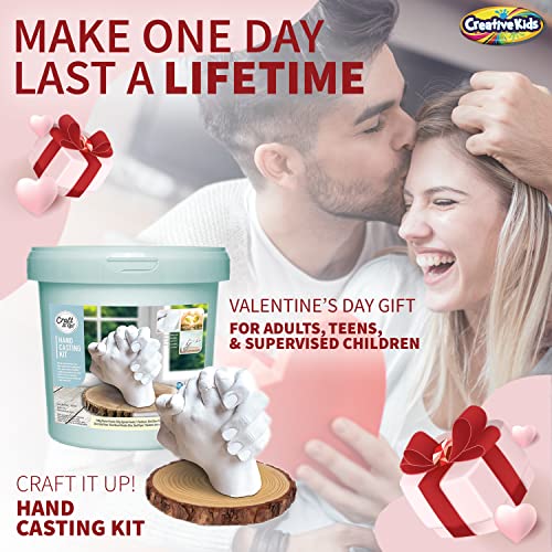 Hand Casting Kit By Craft It Up! | Diy Plaster Molding Sculpture Kit | Hand Molds Casting Kit For Couples | Valentine's Day Gifts | Wedding | Anniversary | Baby Hand Feet Mold Keepsake #TOP1