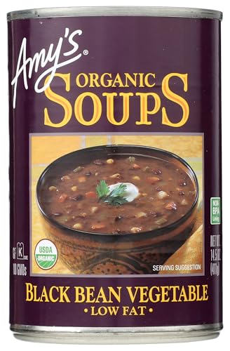 Amy's Organic Black Bean Vegetable Soup, 14.5 Ounce