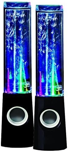 THUMZZ UP Bellagio Bluetooth Dancing Water Speaker 2 Piece Set with Water Jets and LED Lights - for Mac, PC, Smartphone and Tablet