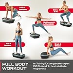 Sportstech VP250 und VP275, Vibrationsplatte für Zuhause, Deutsche Qualitätsmarke, leiser Motor, Fitness Training, Fettverbrennung, Muskelaufbau, Ganzkörpertraining, Anti-Rutsch-Design, STL App – Bild 4
