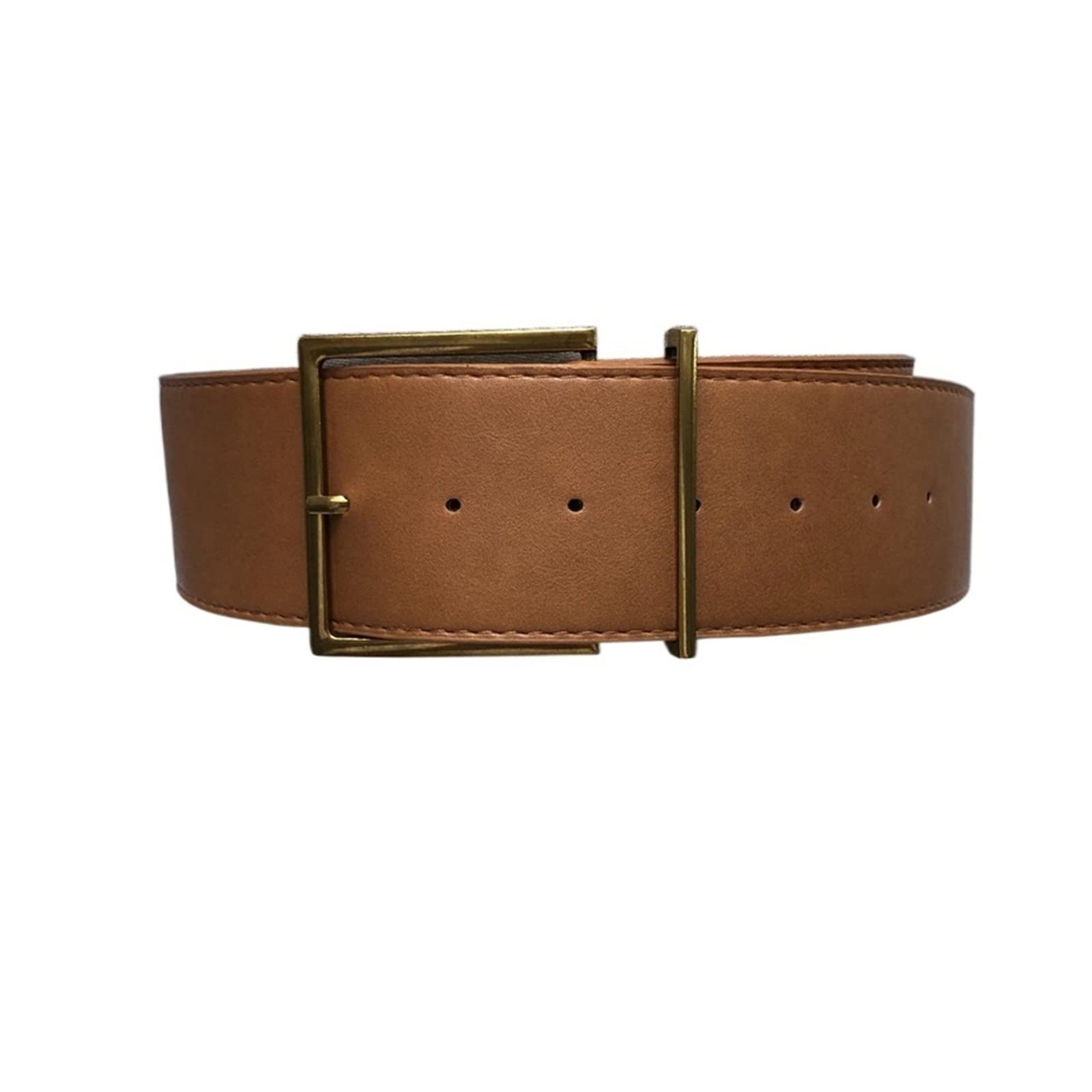 Moda Retro szeroki pasek damski prosty dziki pasek ze sprzączką w talii dwustronny pas 100 cm / 39,37 cala (Belt Length : 100cm, Color : 4)