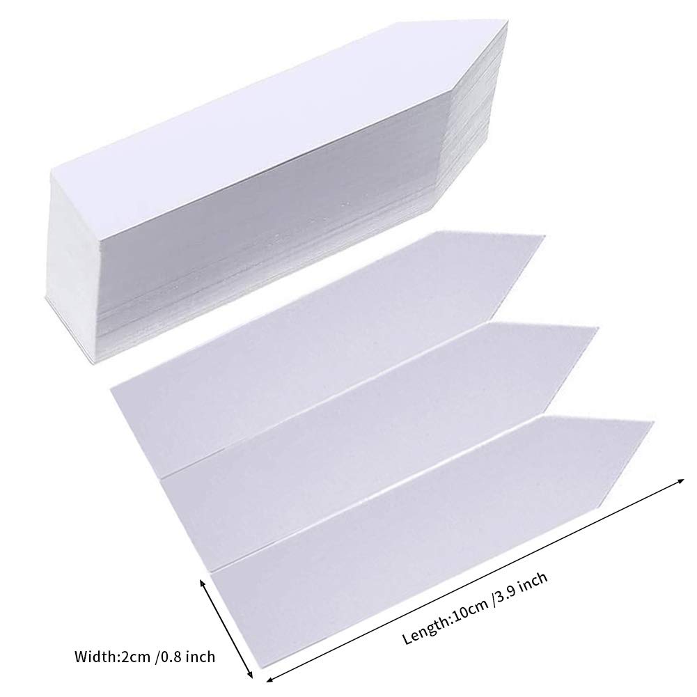 Lot De 200 Étiquettes Plastique Pour Plantes Blanches 10x2cm - Étiquettes Jardin Imperméables