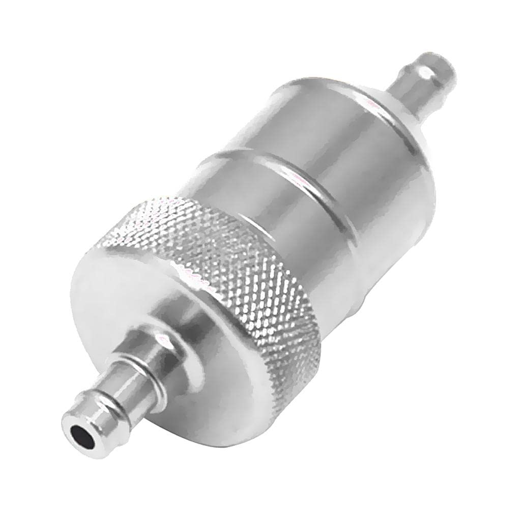 8mm 5/16 Aluminium Silver Inne Fuel Petrol Diesels Filter Universal-image-32
