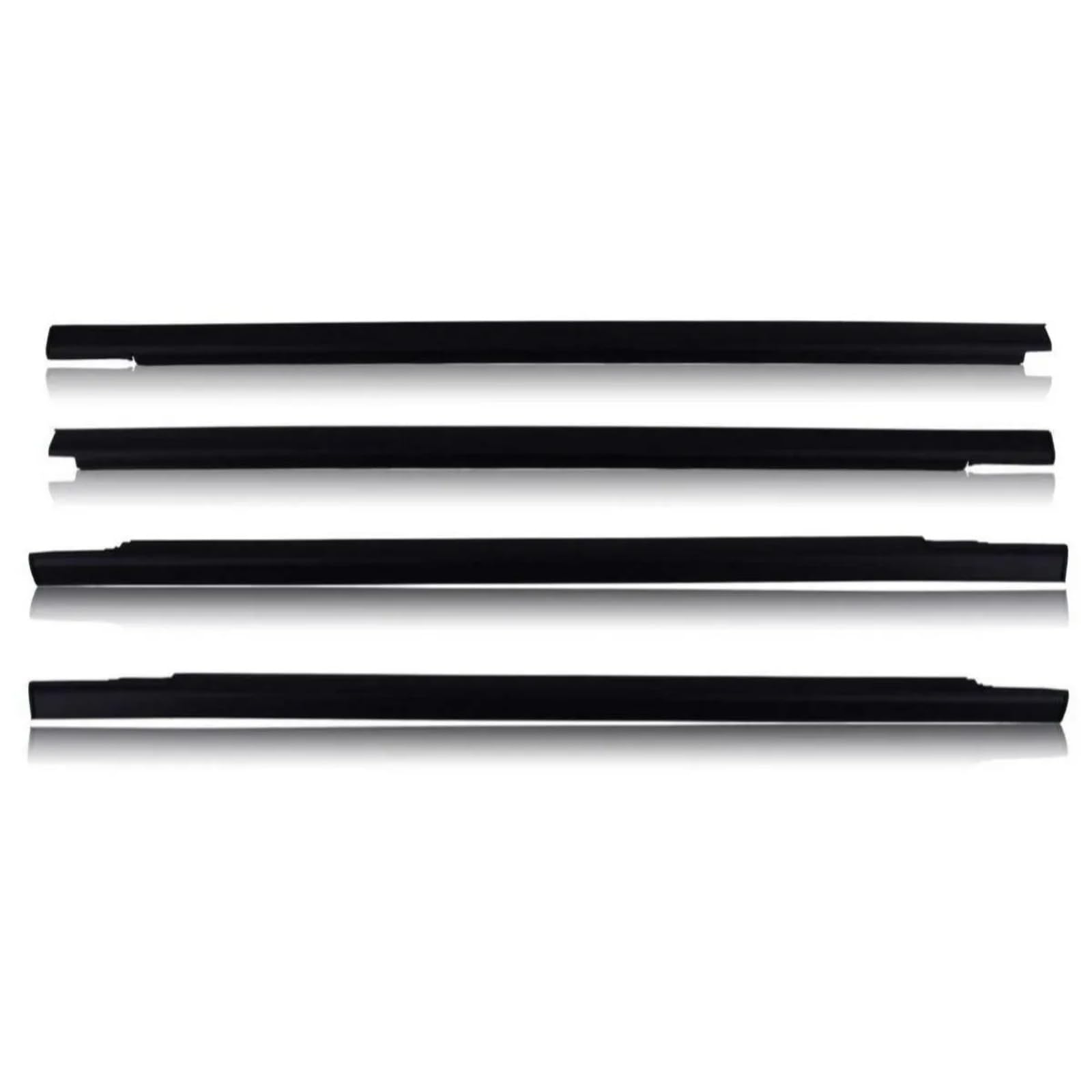 Automotive Window Seals Compatible with Mitsubishi for L200 for Strada 4-Door K60 K70 1996-2002 4pcs Outer Windows Weatherstrip Belt Moulding Trim MR144685