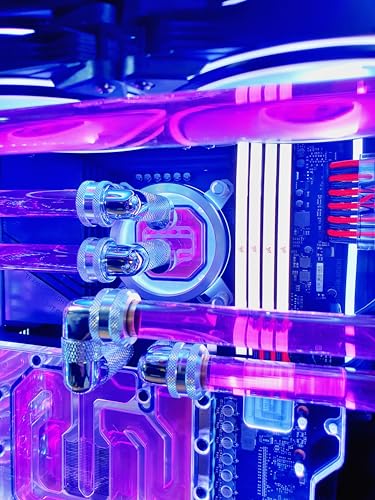 VIXIA High End Custom Watercooled Gaming PC - Intel Core i9 14900K 6.0GHz - GeForce RTX 4090 DDR6X 24GB - DDR5 64GB 6000MHz - PCIe4.0 M.2 NVME 2TB - Dual Cooling - VXD-120B2 Purple - Image 9