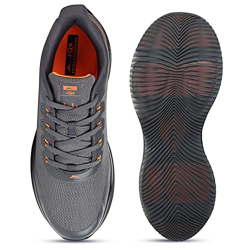 Buy JQR Men's Max Sports Running Walking Training Shoes D.GRY/ORG - Image 7