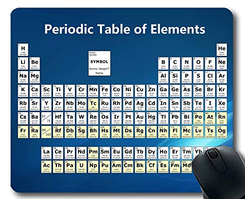 Preisvergleich Produktbild Mauspads, Farbiges Periodensystem der Elemente-Mäusematte, Pädagogisches Wissenschafts-Dickes großes Gummi-Mousepad