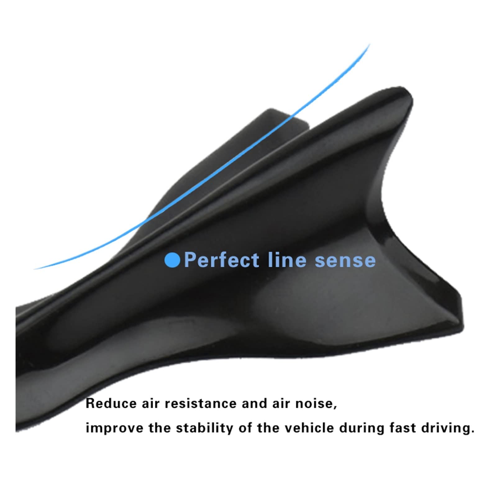 Universele Autodak Haaienvin Spoiler Wing Kit Auto Staart Decoratie PP Stijl Carbon Diffuser Generator voor Auto Truck SUV 10 stks