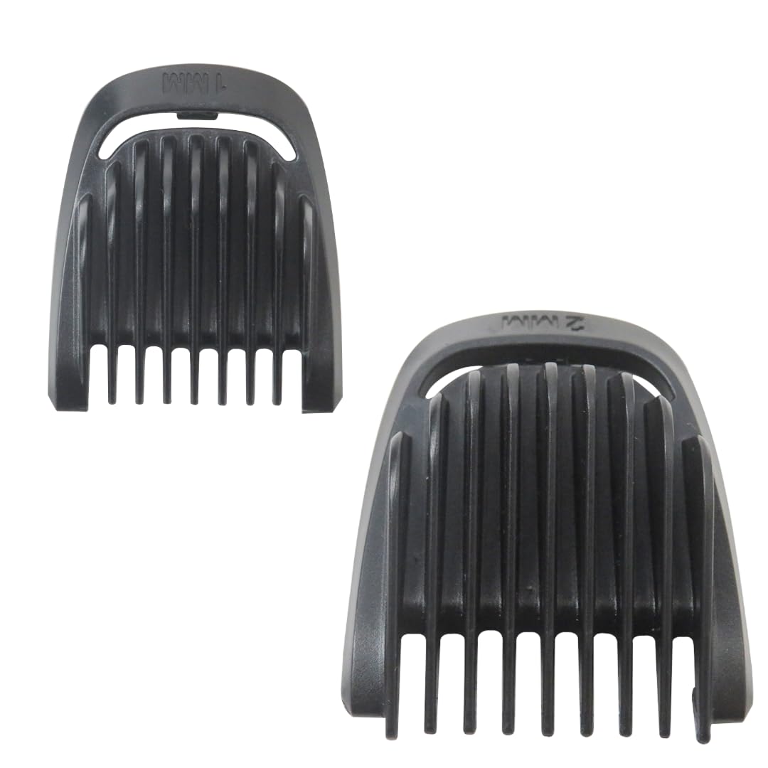 2024 BGEHHCY Replacement 1mm+2mm Hair Comb For Philips Norelco MG3750, MG5750, MG7750, MG7770, MG7790