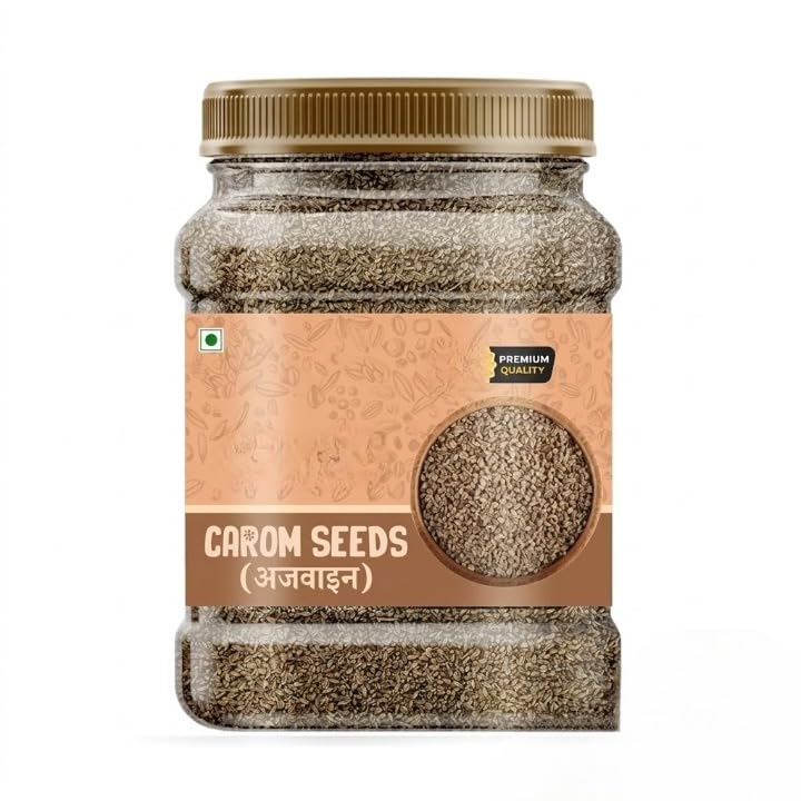 Premium Fresh Whole Ajwain Seeds 100gm | Carom Seeds | Ajamo | Aromatic Spice for Tadka, Paratha & Indian Recipes