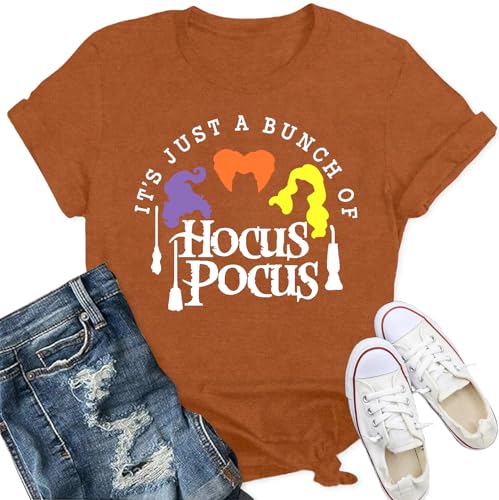 T-shirt d'Halloween femmes Sanderson Sisters top noir motif Hocus Pocus