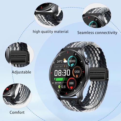 Correa Nylon Trenzado para Oiviato S67 Smartwatch miniatura 2
