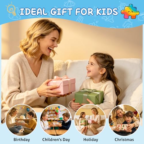 4 Packs de Rompecabezas de 100 Piezas para Niños de 4-6, 6-8 y 8-10 Años, Temas Perros, Parque Acuático, Fiesta de Pizza, Picnic de Cachorros y Fiesta de Postres miniatura 7