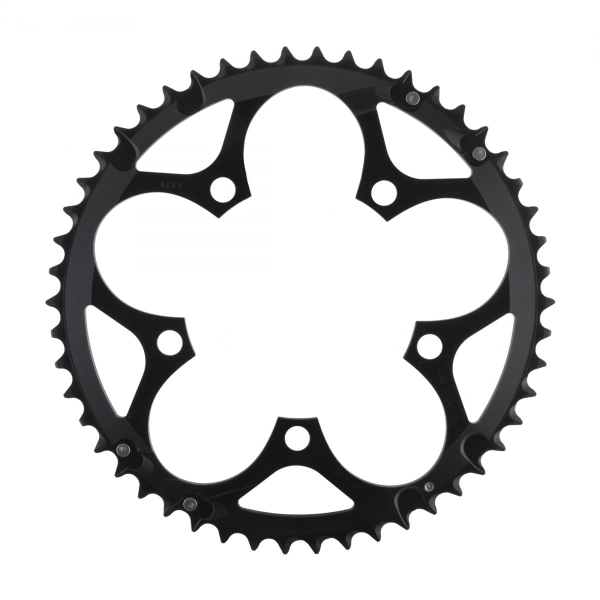 Sram Road 11.6215.197.060 - Plato de cadena Road 50T con 5 pernos, 110 mm, aluminio (50-34) 4 mm, color negro