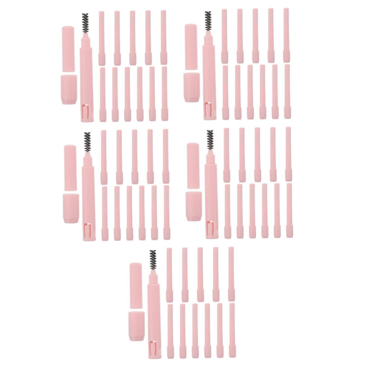 60 Stck. Augenbrauenstift Verlängerer mit Integriertem Pinsel Dualseitiges Make-up Werkzeug für Präzises Formen und Einfaches Stylen Kompatibel mit Meisten Stiften Hygienisch